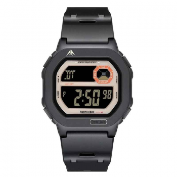 NORTH EDGE X1 ,   Ceas sport barbatesc quartz, cadran patrat, cronometru, alarma, calendar complet, rezistent la apa 5ATM
