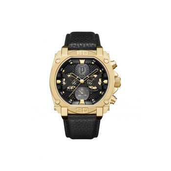 Ceas bărbați  Daintree quartz - diametru 45mm - curea piele naturală - inox