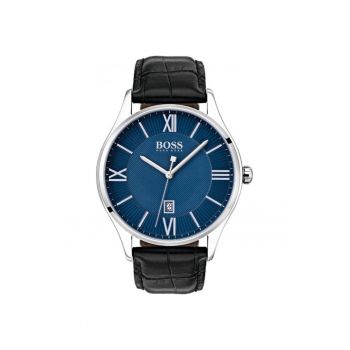 Ceas bărbați -  Governor - mecanism Quartz - inox - piele - 42mm