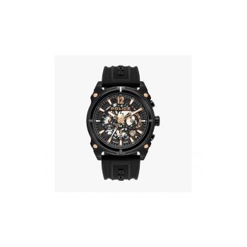 Ceas bărbați -  Rebel PL16020JSB61P - inox - 46mm - curea silicon