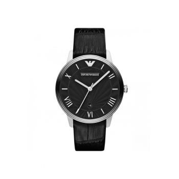 Ceas Barbati -  41mm - inox - piele naturală