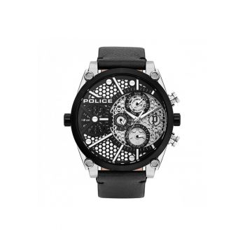 Ceas Barbati  Collin - mecanism quartz - carcasa inox - curea piele - 51mm