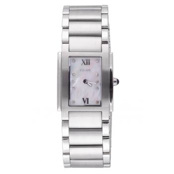 Ceas dama  34 mm - curea otel - rezistenta la apa 5 ATM - argintiu