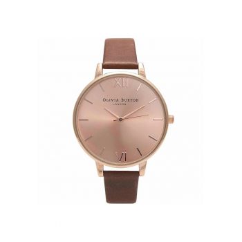 Ceas dama -  Big Dial - inox - quartz