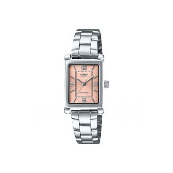 Ceas dama  LTP-1234DD - ionizat - bratara inox - cadran roz - 21x07.4mm