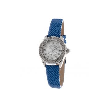 Ceas dama -  mecanism quartz - inox - piele naturala - 28mm