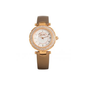 Ceas dama  quartz - inox - piele naturala - 35mm