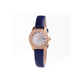 Ceas dama -  quartz - inox - piele naturala - 36mm