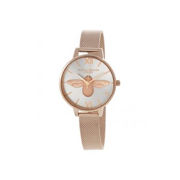 Ceas Dama -  Queen Bee - inox - 34mm