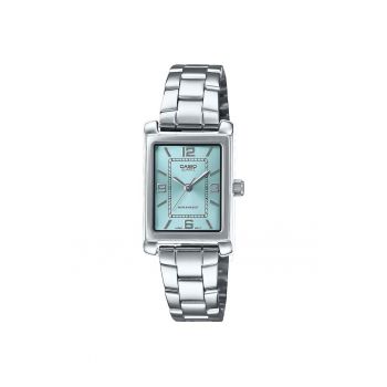 Ceas de dama  LTP-1234DD-2A - ion placat - cadran albastru aqua - 21x07.4mm