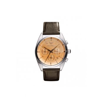 Ceas pentru bărbați -  Franco AR0395 - inox - curea piele naturală - 43mm
