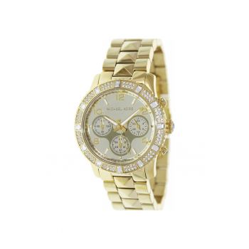 Ceas pentru femei -  MK5432 - inox - 39mm - culoare champagne