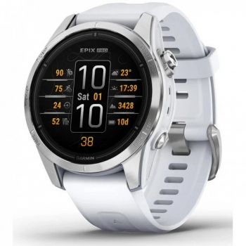 GARMIN Ceas inteligent Garmin Epix Pro (Gen 2), 3.05 cm,1.2, AMOLED, 42 mm, Digital, 390 x 390 pixels, Touchscreen, Argintiu