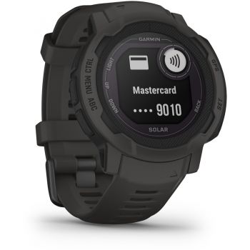 GARMIN Ceas inteligent Garmin Instinct 2, Solar, 2.29 cm, 0.9, MIP,45 mm, Digital, 176 x 176 pixels, Graphite