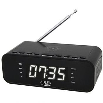 ADLER Ceas cu radio, alarma si incarcator wireless Adler AD 1192B