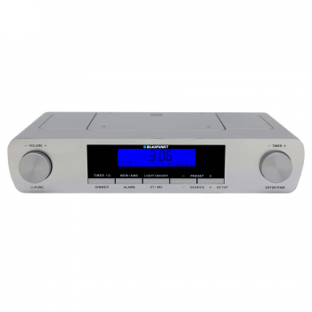 Blaupunkt Ceas cu radio BlauPunkt KR14BT, FM, LCD, Bluetooth, Argintiu (KR14BT)