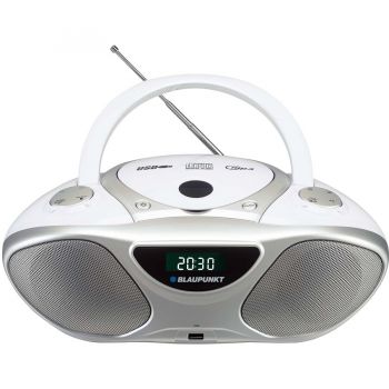 Blaupunkt Microsistem Blaupunkt BB14WH, FM, CD, USB, AUX, Alb