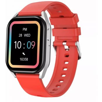 Canyon Ceas Inteligent Canyon CNS-SW58RR, SW-58, Compatibil cu Android 8.0 si versiuni ulterioare (smartphone-uri cu BT 4.0+ si suport pentru serviciile Google Play, Android GO nu are suport pentru notificari), iOS 14.0, Apelare BT, Rosu-Argintiu