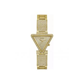 Ceas dama  GW0644L2 - bransoleta galbena - 34x7mm - cadran champagne - cristale