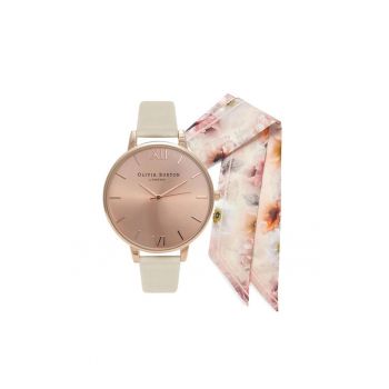 Ceas Dama -  Vegan Friendly OBGSET51 - Set cu Esarfa