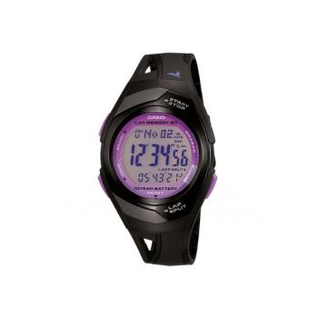 Ceas  STR-300-1CEG Timeless Collection - negru - quartz - rezistent la apa 50m - curea din cauciuc