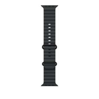 Curea Smartwatch Apple MYPD3ZM/A pentru Watch 49mm, Ocean Band, Black Titanium Finish (Negru)