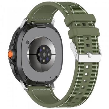 Curea Techsuit W051 pentru Samsung Galaxy Watch 8 Classic / Watch8 44mm / Watch 8 40mm, Verde