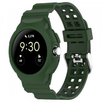 Curea Techsuit W065 pentru Google Pixel Watch 3 41mm / Watch 2 / Watch, Verde