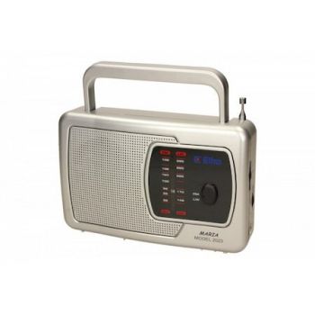 Eltra Radio portabil Maria, Eltra, 500 mW, 200 x 180 x 50 mm, Argintiu/Negru