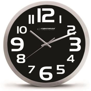 ESPERANZA Ceas de Perete Esperanza Zurich, Quartz, Negru