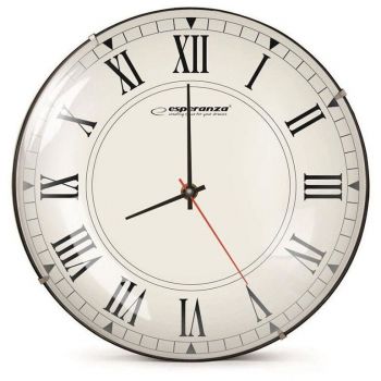 ESPERANZA Ceas de perete Retro Esperanza Roma, Fara rama, Rotund, 30 cm
