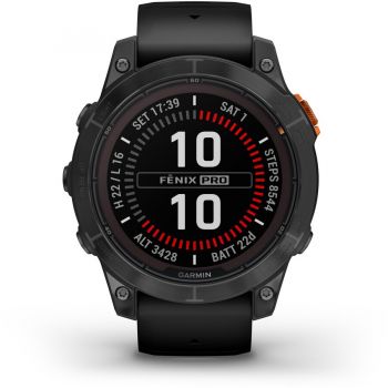 GARMIN Smartwatch Garmin Fenix 7 Pro Solar, Glass, curea Neagra