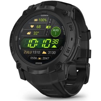 GARMIN Smartwatch Garmin Instinct 3 Tactical Edition, 50mm, AMOLED, curea silicon, Negru