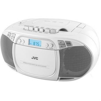 JVC Radio CD JVC RC-E451W, Bluetooth, USB, Caseta, alb