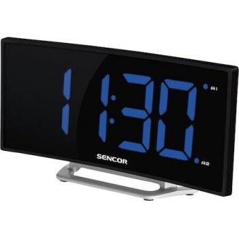 Sencor Ceas decorativ Sencor SDC 120 cu alarma, Negru/Argintiu
