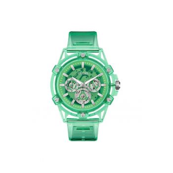 Ceas barbatesc  GW0806G6 - Quartz - 50mm - verde - curea silicon
