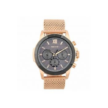 Ceas barbatesc  model WWG400004M - bronz - gri - curea rose gold - mecanism quartz - rezistenta la apa 3 ATM