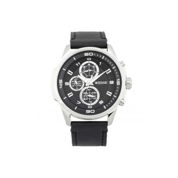 Ceas barbatesc  model WWG400103L - argintiu - curea gri - rezistent la apa 5 ATM - mecanism quartz - display analog