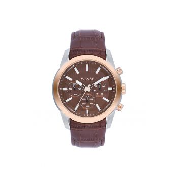 Ceas barbatesc  model WWG400704L - curea maro - mecanism Quartz - rezistenta la apa 5 ATM