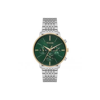 Ceas barbatesc  model WWG401105SSA - curea din otel gri - cadran verde - 42x42mm