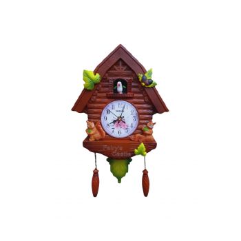Ceas maro model casuta cu cuc
