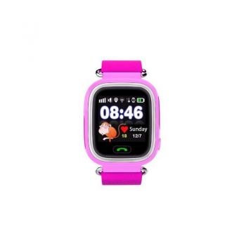 Ceas Smartwatch Copii Techstar® Q90, 1.22 inch IPS, Slot Cartela SIM, Bluetooth 4.0, Tracker GPS, AGPS, LBS, WIFI