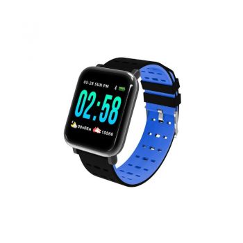 Ceas Smartwatch Techstar® A6, 1.3inch, Bluetooth 4.0, Monitorizare Tensiune, Puls, Oxigenare Sange, Alerte Sedentarism