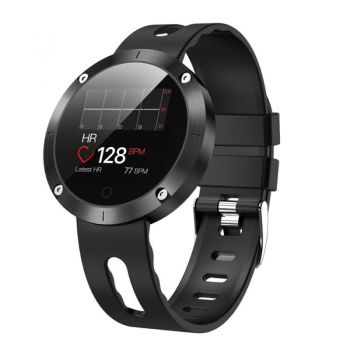 Ceas Smartwatch Techstar® DM58, 1.22 inch IPS, Bluetooth 4.0 + EDR, Monitorizare Tensiune, Puls, Multiple Alerte Unice