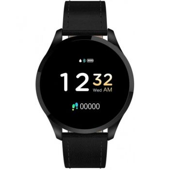 Ceas Smartwatch Techstar® Q9, Bluetooth 4.0, Waterproof IP65, IPS Touch HD, Potrivit Fitness, Android, iOS, Negru