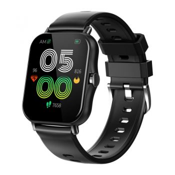 Ceas Smartwatch Techstar® S38, 1.69 inch IPS, Monitorizare Puls, Tensiune, Oximetru, Temperatura, Sedentarism