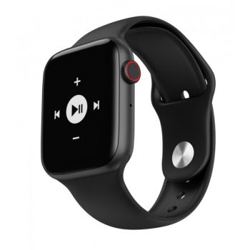 Ceas Smartwatch Techstar® W34S Negru, 1.54 inch HD IPS, Monitorizare Cardiaca, Electrodiagrama ECG, Sedentary, Bluetooth