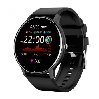 Ceas Smartwatch Techstar® ZL02, Ecran 1.28 Inch TFT, Bluetooth 4.0, Notificari Apeluri/Mesaje, Monitorizare Fitness