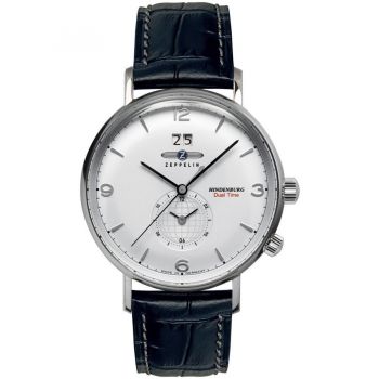 Ceas Zeppelin Zeppelin 8044-1 Mens Watch Hindenburg Dual Time 40mm 5ATM