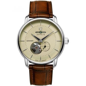 Ceas Zeppelin Zeppelin 8166-1 LZ-120 Mens Watch Bodensee Automatic 40mm 5ATM